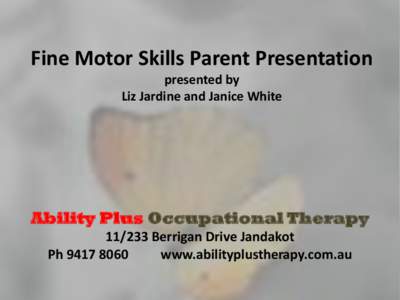 Occupational therapist / Psychotherapy / Posture / Occupational therapy in the management of cerebral palsy / Medicine / Health / Occupational therapy