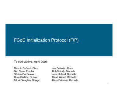 FCoE Initialization Protocol (FIP)