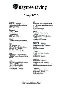    Diary 2015 January 6/7th IACF ArdinglyIACF Shepton Mallet