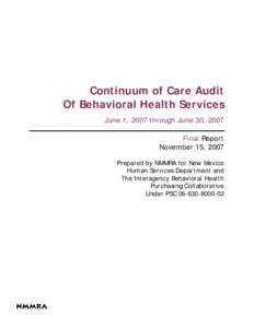 Microsoft WordFINAL Report  Cont  of Care Audit Report.doc