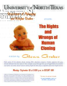 Department of Philosophy and Religion Studies presents  The Rights