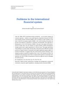 OECD Journal: Financial Market Trends Volume[removed] © OECD 2014 Problems in the international financial system