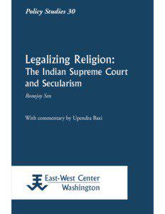 Policy Studies 30  Legalizing Religion: