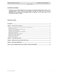 Referentielaboratorium  Rapport 2001 Neisseria meningitidis