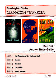 Barrington Stoke Classroom Resources Bali Rai: Author Study Guide Part 1