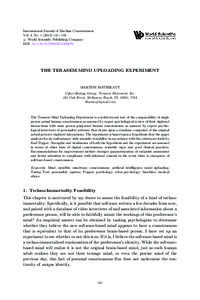 International Journal of Machine Consciousness Vol. 4, No[removed]À158 #
