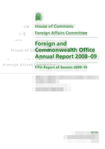 Microsoft Word - Fifth Report FCO Annual ReportHC 145