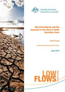 Macroinvertebrate and fish  NATIONAL WATER COMMISSION — Low flows report series i