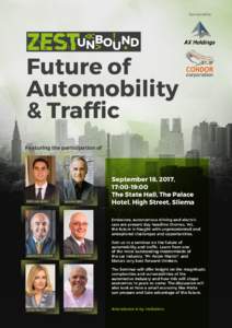 Sponsored by  Future of Automobility & Traffic Featuring the participation of