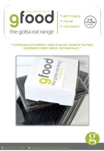 “ A DISPOSABLE ECO FRIENDLY “DROP OF AND GO” RANGE OF PLATTERS. CONVENIENT, HONEST, SIMPLE, TASTE AND VALUE. ” “voted cape town’s best caterer 2014”  This is the intellectual property of green catering & ev
