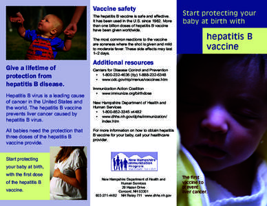 Vaccine safety The hepatitis B vaccine is safe and effective. It has been used in the U.S. sinceMore than one billion doses of hepatitis B vaccine have been given worldwide. The most common reactions to the vaccin