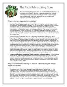 Microsoft Word - King Corn Fact Sheet.doc