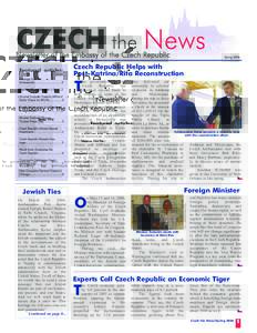 CZECH the News Newsletter of the Embassy of the Czech Republic President Klaus Visits the U.S[removed]Minister Svobod a Presents Million