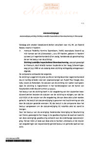 —1  statutenwijziging@ statutenwijziging stichting Stichting Landelijke Inspectiedienst Dierenbescherming in Hilversum@  Vandaag acht oktober tweeduizend dertien verscheen voor mij, Mr. Jan Barend