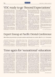 A4  MEETINGS Dental Tribune U.S. Edition | December 2014