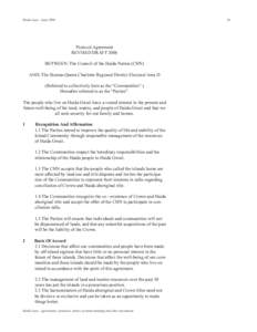 Haida Laas - JuneProtocol Agreement REVISED DRAFT 2006