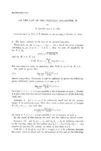 FO / Algorithmic version for Szemerédi regularity partition / Factorization of polynomials over a finite field and irreducibility tests / Mathematics / Lemmas / Logarithms