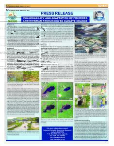 12 SATURDAY VISION, March 23, 2013  ADVERT PRESS RELEASE VULNERABILITY AND ADAPTATION OF FISHERIES