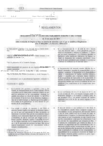 Reglamento (UE) nodel Parlamento Europeo y del Consejo, de 21 de mayo de 2013, sobre resolución de litigios en línea en materia de consumo y por el que se modifica el Reglamento (CE) noy la Directi