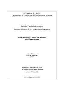 Universität Konstanz Department of Computer and Information Science Bachelor Thesis for the degree Bachelor of Science (B.Sc.) in Information Engineering