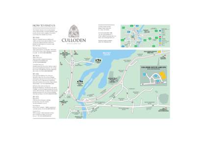 How to find us The Culloden stands on the wooded slopes of the Holywood hills, overlooking Belfast Lough and the County Antrim coastline, the hotel is only 6 miles from Belfast City Centre.