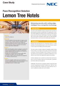 Face Recognition Solution    Lemon Tree Hotels