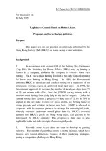 LC Paper No. CB[removed])  For discussion on 10 July[removed]Legislative Council Panel on Home Affairs