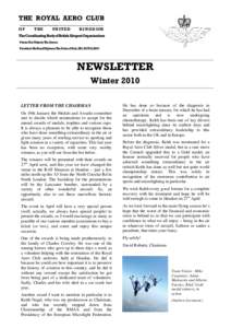 Microsoft Word - Newsletter Winter 2010 v2.doc