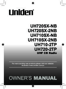 UH720SX-NB UH720SX-2NB UH710SX-NB UH710SX-2NB UH710-2TP UH720-2TP