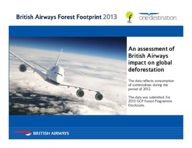 2013  An assessment of British Airways impact on global deforestation