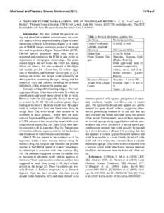 Noctis Labyrinthus / Geology / Mineralogy / Gypsum / Mars / Crystallography