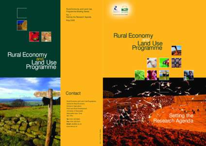 Rural Economy and Land Use Programme: Setting the Research Agenda