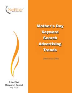 Mother’s Day Keyword Search Advertising Trends 2009 versus 2008