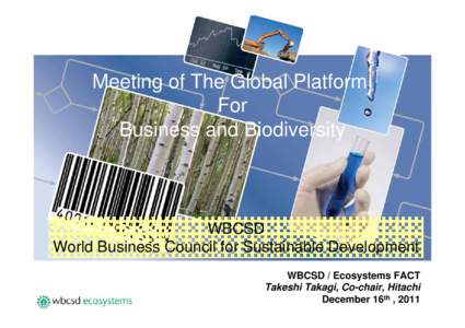 Meeting of The Global Platform For Business and Biodiversity WBCSD World Business Council for Sustainable Development