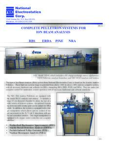 National Electrostatics CorpGraber Rd., P.O. Box, Middleton, WIUSA
