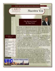 Latin American Recruitment & Educational Services Spring 2014 Nuestra Voz