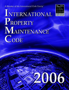 2006 International Property Maintenance Code  ® First Printing: January 2006