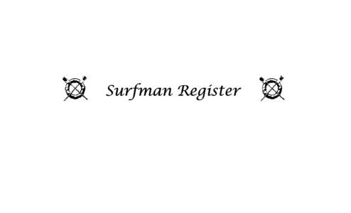Official Register of Coast Guard Surfmen