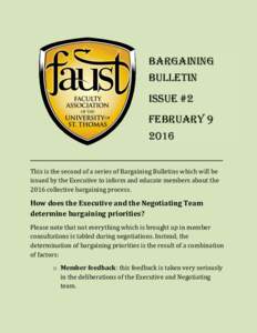 Bargaining Bulletin Issue #2 FebruarY