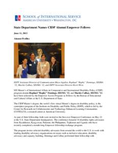 Microsoft Word - State Department Names CIDP Alumni Empower Fellows.docx