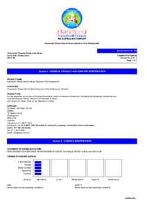 Ausmectin Sheep Drench Broad Spectrum Oral Antiparasitic  Hazard Alert Code: NIL Chemwatch Material Safety Data Sheet Issue Date: 20-Mar-2013 X9317SP