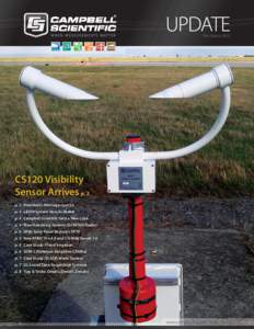 First Quarter[removed]CS120 Visibility Sensor Arrives p. 3 p. 2 President’s Message: Just So p. 3 LiDAR System Now Available