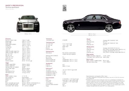 GHOST V-specification Technical specification China Version 1948 mmin