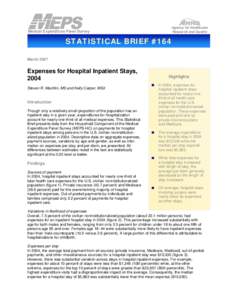 Statistical Brief #164: Expenses for Hospital Inpatient Stays, 2004