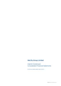 Mail.Ru Group Limited Interim Condensed Consolidated Financial Statements For the six months ended June 30, 2011  Mail.Ru Interim Results 2011