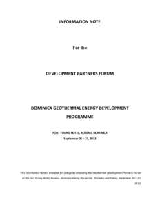 Microsoft Word - INFORMATION NOTE - Geothermal Development Partners Forum.docx