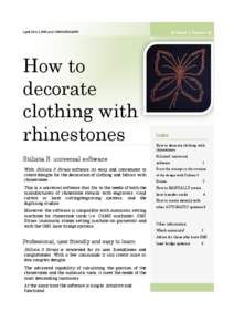 April 2011 | GMI srl | +[removed]How to decorate clothing with rhinestones