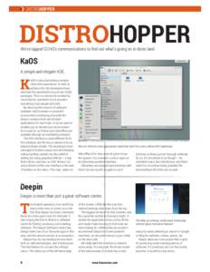 DISTROHOPPER  DISTROHOPPER We’ve tapped GCHQ’s communications to find out what’s going on in distro land.  KaOS