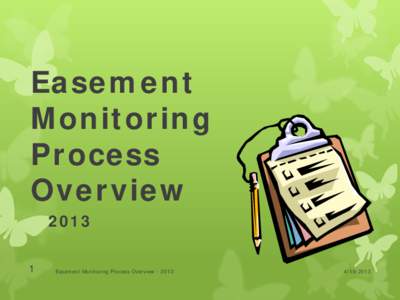 Easement Monitoring Process