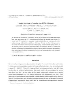 Proc Indian Natn Sci Acad 81 No. 1 February 2015 Special Issue, ppDOI: ptinsa/2015/v81i1c Printed in India. °